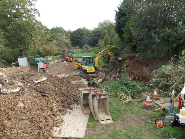 Piling, Retaining Wall