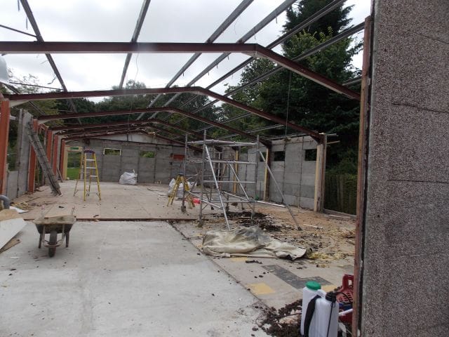 Demolishing the Scout Hut at Danbury