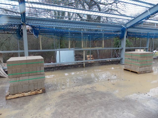 Blocks ready for internal walls